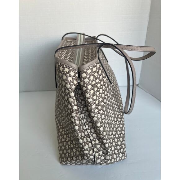 Kate Spade New York Large Spade Link Cream Beige Tote Hand and Shoulder Bag - Picture 3 of 10